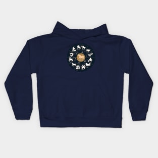 Taurus, Zodiac, Astrology, Horoscope, Stars, Sun-and-moon. Birthday, Valentines-day, Holidays, Kids Hoodie